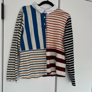 Kule Long Sleeve Rugby Polo Shirt **fits like a small